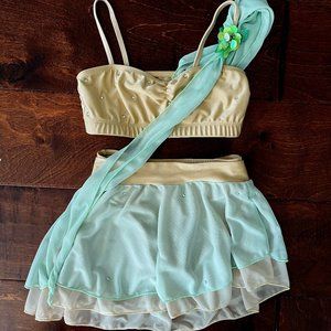 Bralette Skirt Dance Costume Set